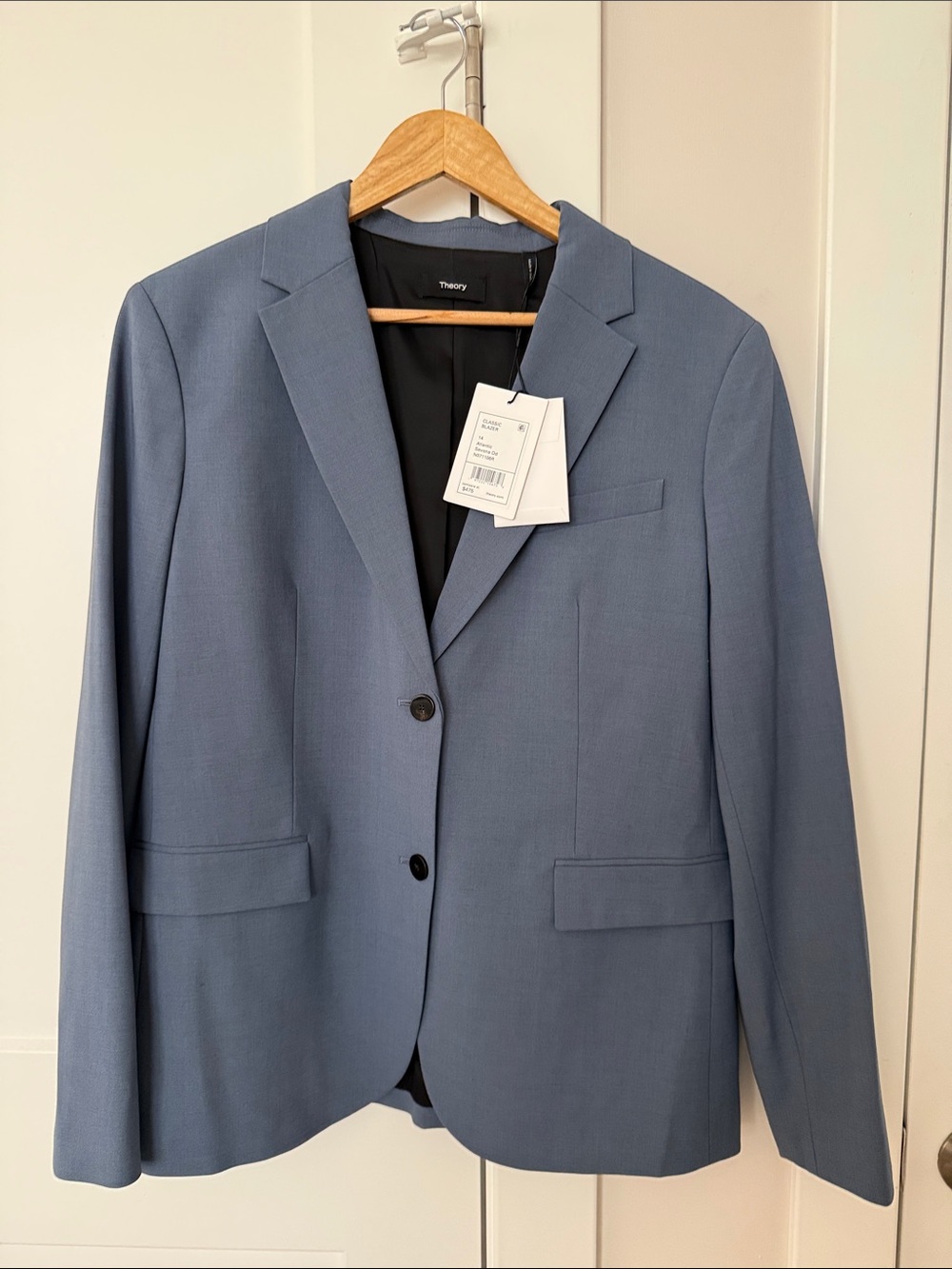 Theory Women's Blazer Atlantic Blue - Size 14